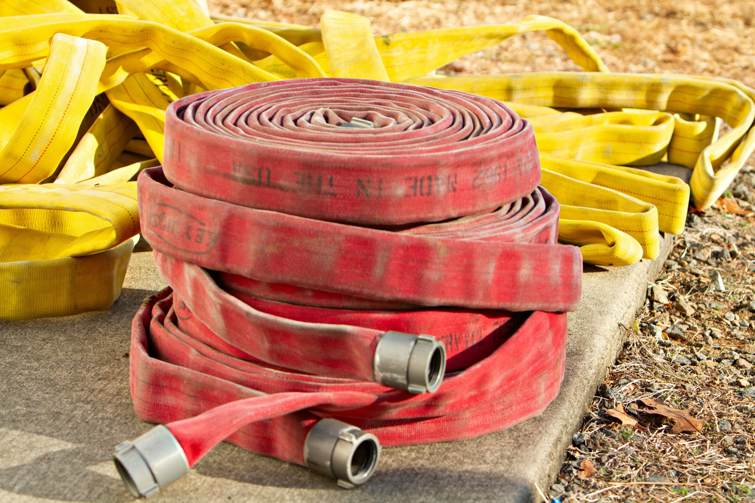 A fire hose
